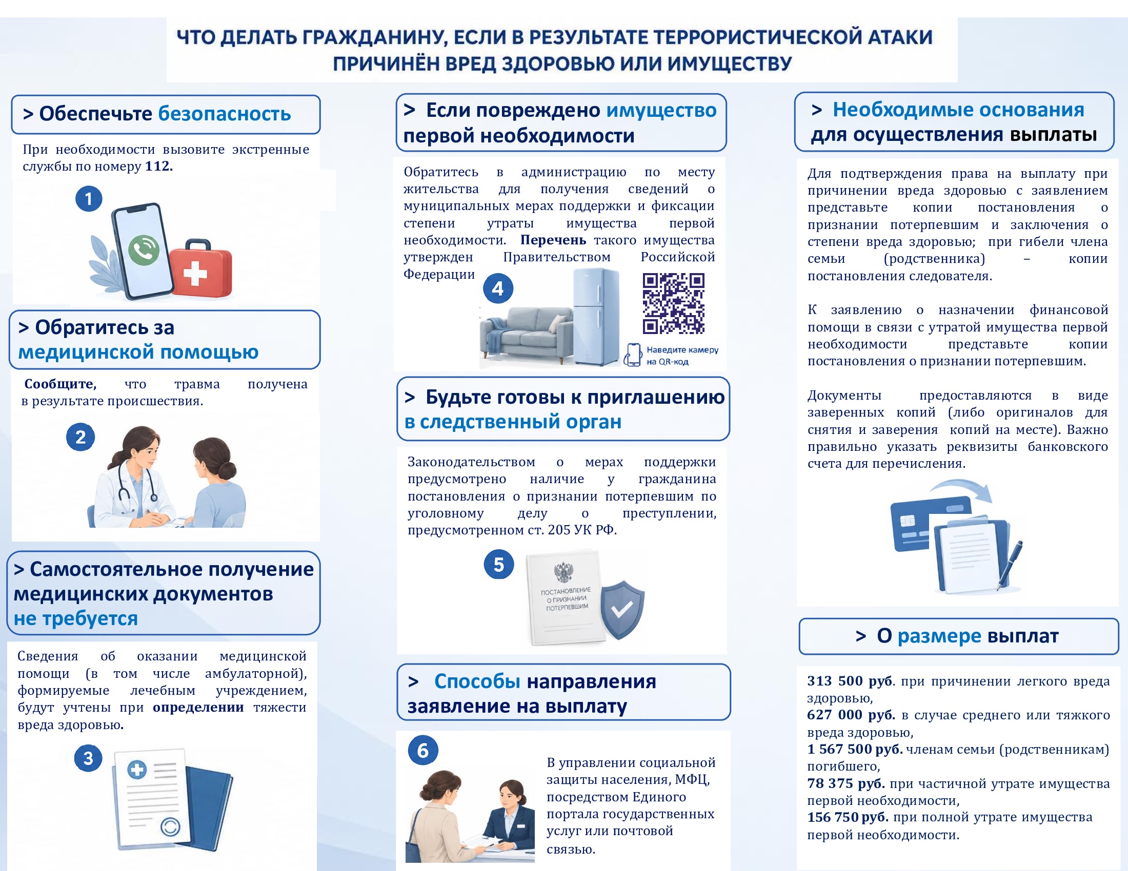Что делать гражданину, если в результате террористической атаки причинен вред здоровью или имуществу