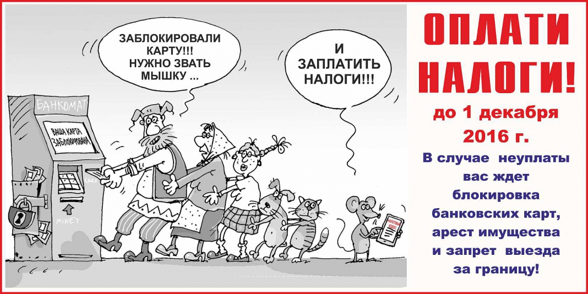 Оплати налоги!!!
