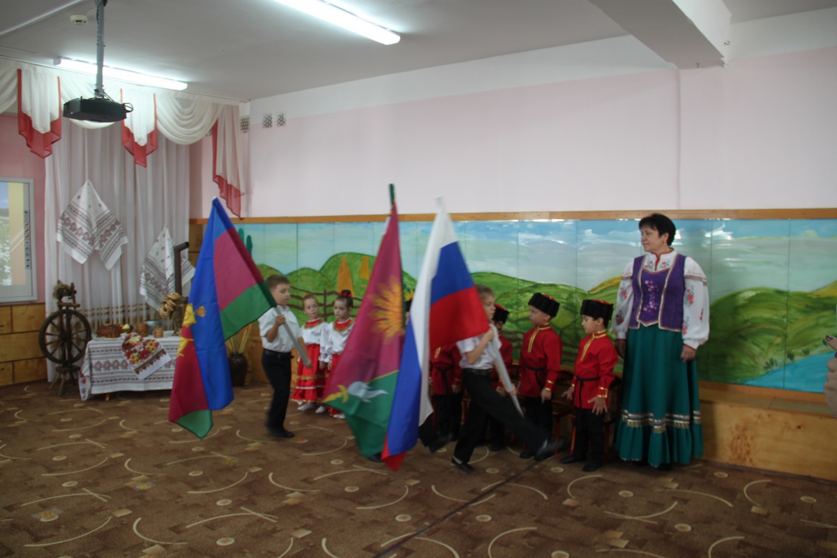 Открытие казачьей группы в детском саду "Колосок"...