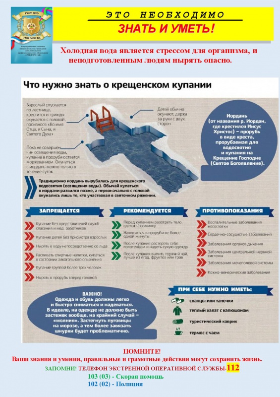 Что нужно знать о крещенском купании...