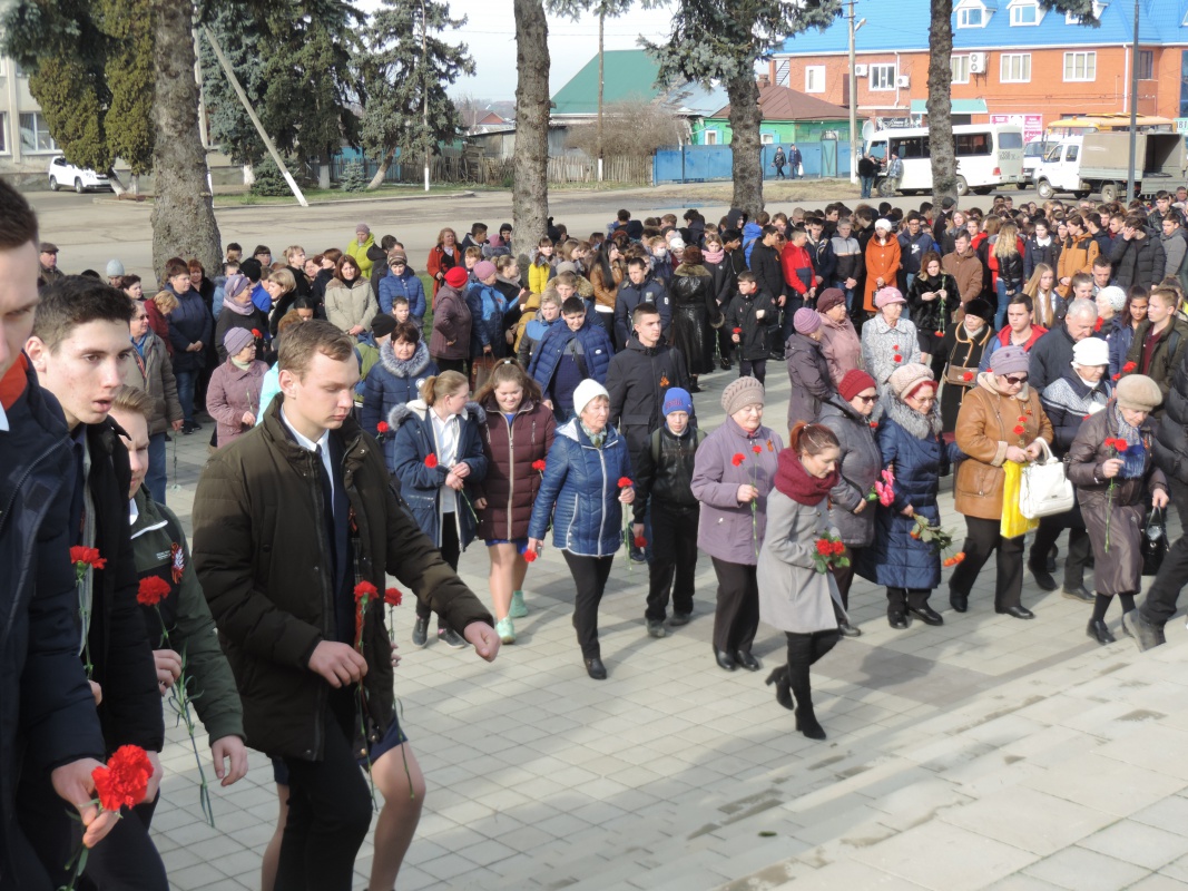 Торжественный митинг памяти, посвященный освобождению станицы Платнировской