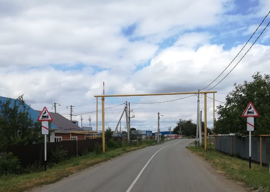 Установка знаков по ул.Магистральной