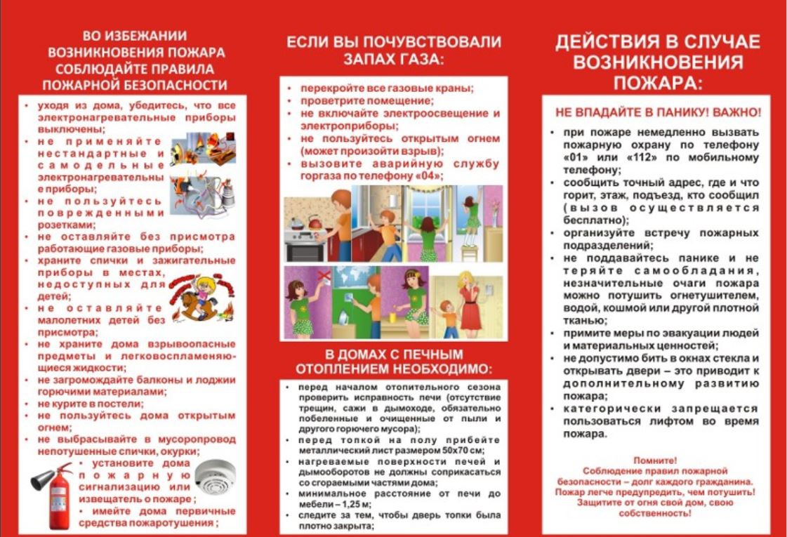 Правила пожарной безопасности