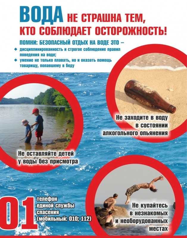 ВОДА НЕ СТРАШНА ТЕМ, КТО СОБЛЮДАЕТ ОСТОРОЖНОСТЬ!