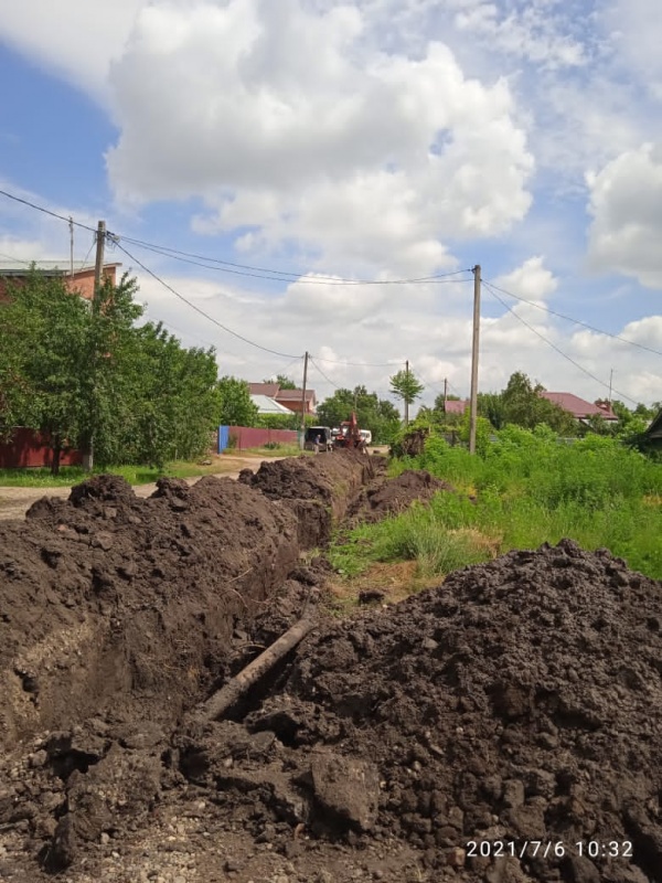 Работы по замене водопроводных сетей по ул.Шевченко