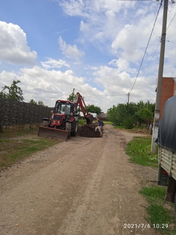 Работы по замене водопроводных сетей по ул.Шевченко