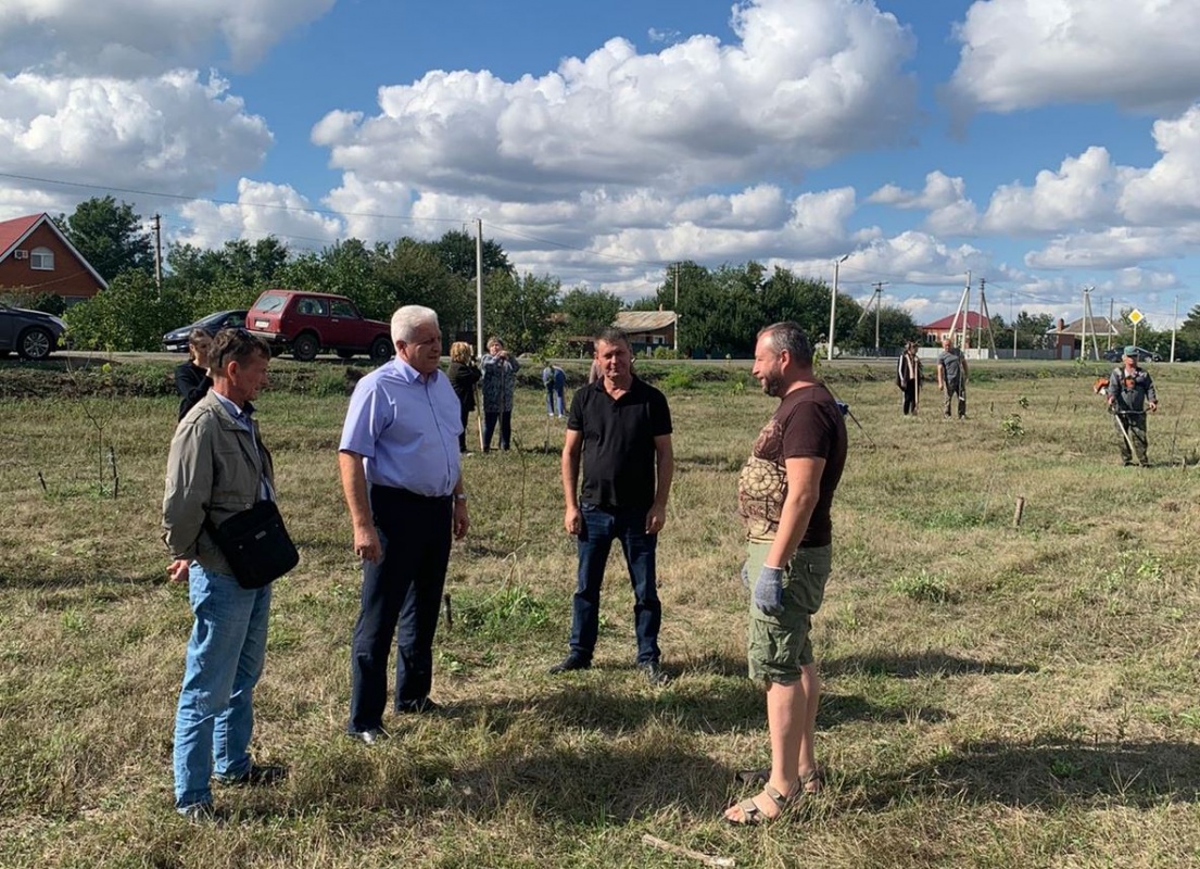Облагородили территорию «Сада Памяти» в ст. Платнировской