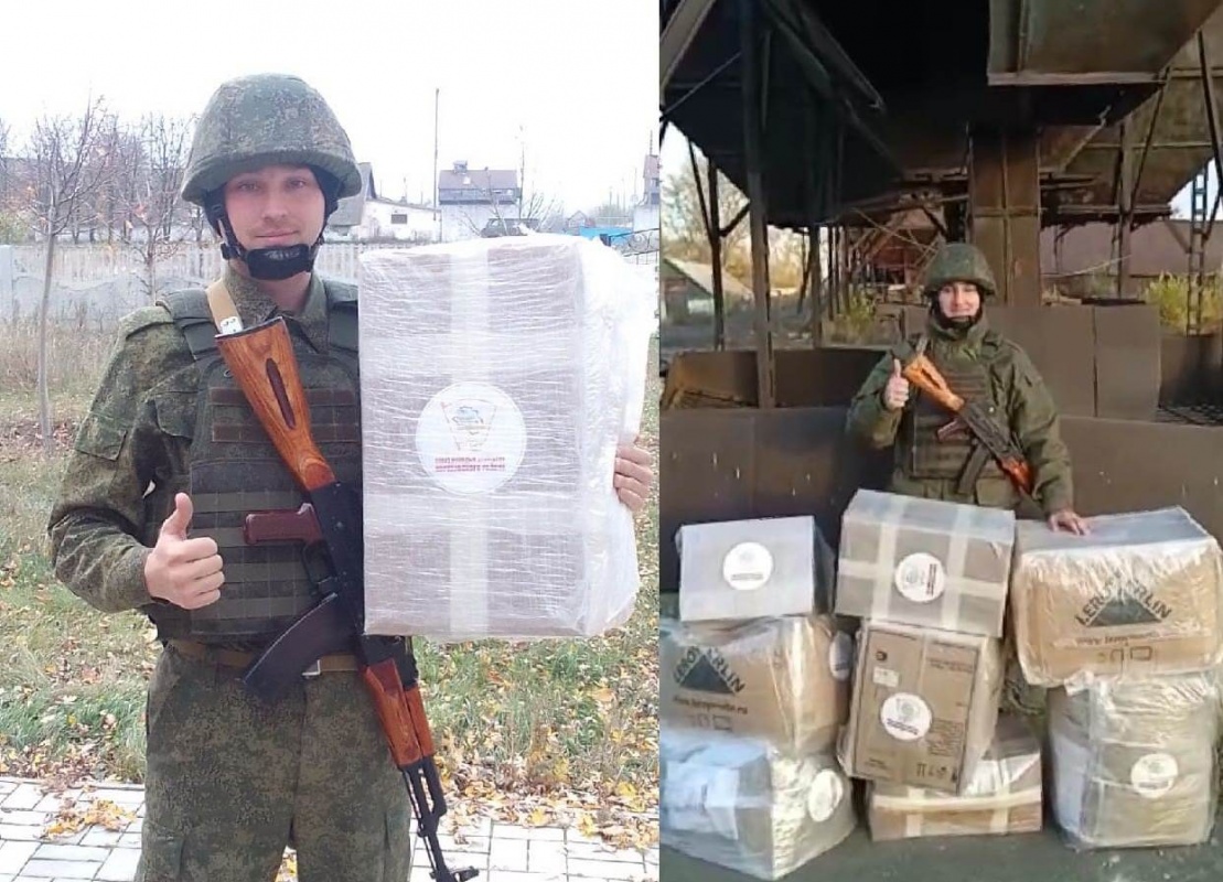 Собрали и доставили в войсковую часть большую партию гуманитарной помощи