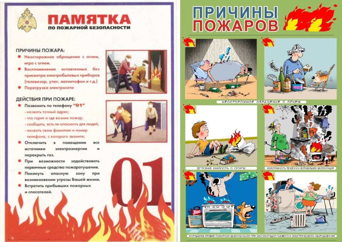 ПАМЯТКА ПО ПОЖАРНОЙ БЕЗОПАСНОСТИ