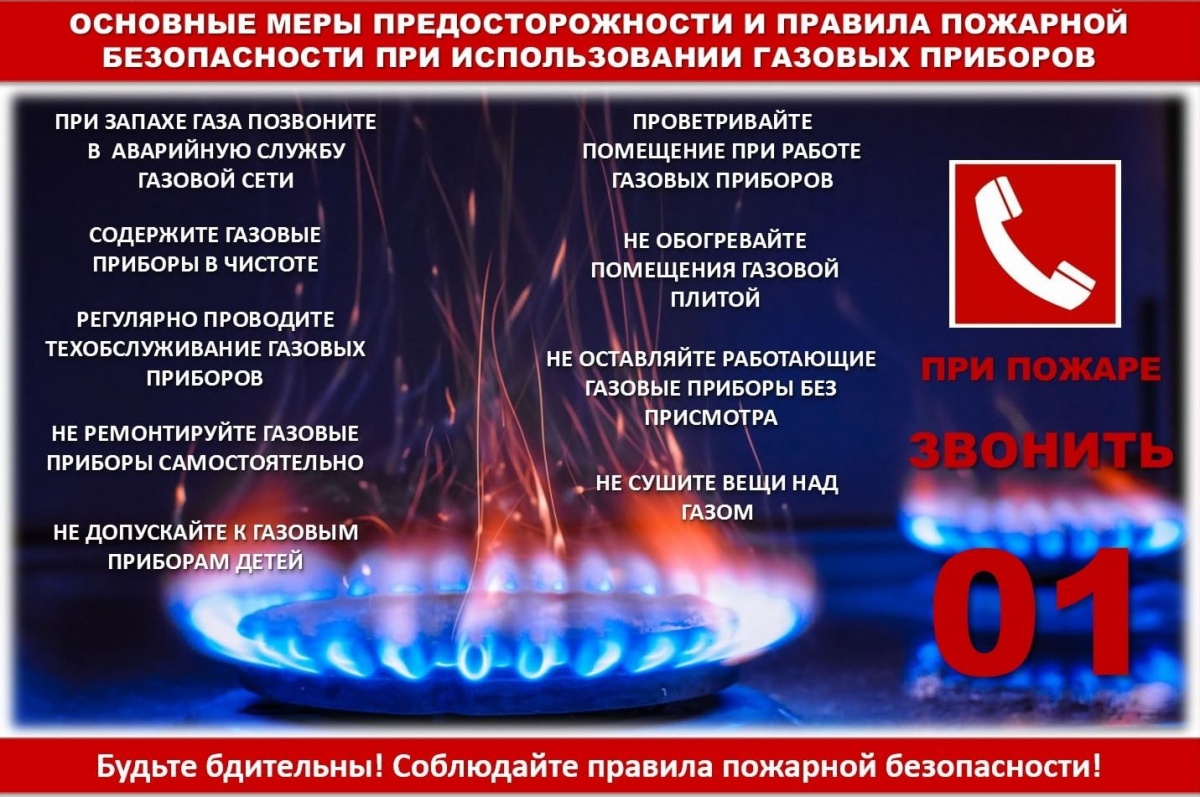 ПОЖАРНАЯ БЕЗОПАСНОСТЬ ПРИ ИСПОЛЬЗОВАНИИ ГАЗОВЫХ ПРИБОРОВ